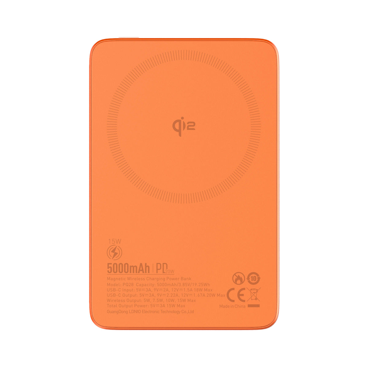LDNIO PQ28-Qi2 5000mAh Qi2 Magnetic Wireless Power Bank