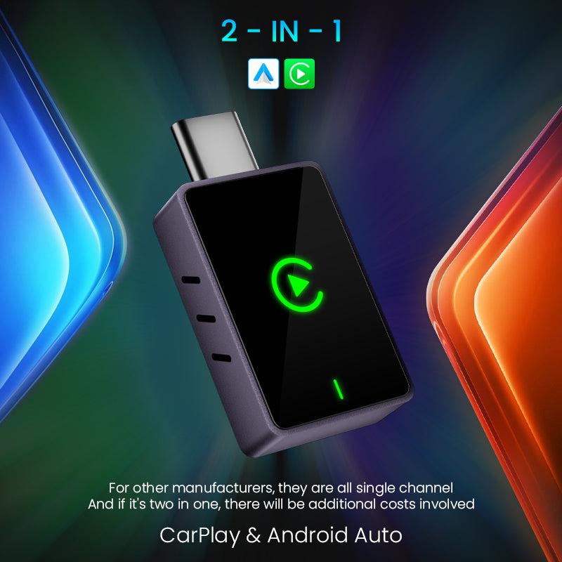 USB Type-C Wireless CarPlay & Android Auto Adapter