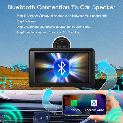 7” Universal Wireless CarPlay & Android Auto Screen