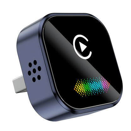 Flush Mount Wireless CarPlay & Android Auto Adapter with Breathing LED Light