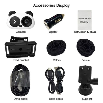 Panda Baby Monitor — CarPlay & Android Auto Adapter | Wi-Fi 6 | Split Screen | Plug-and-Play