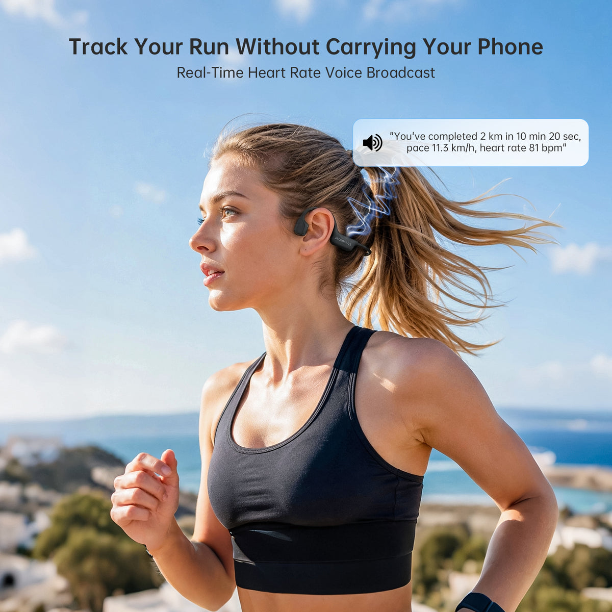 Jackspace H60 Plus Bone-Conduction Wireless Headphones