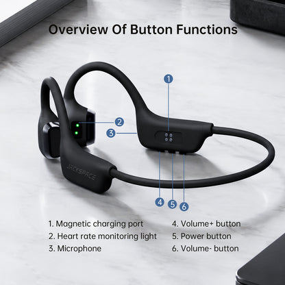 Jackspace H60 Plus Bone-Conduction Wireless Headphones